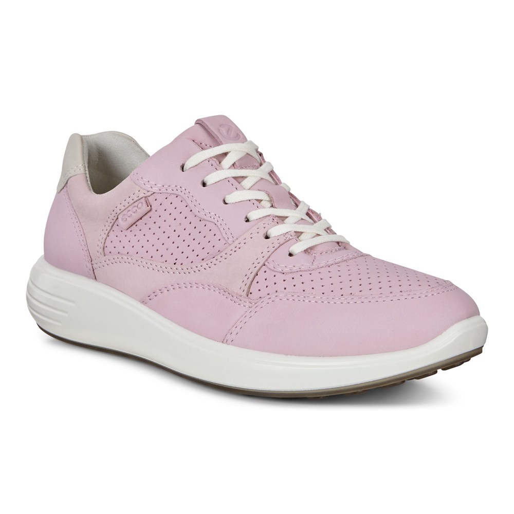 ECCO Womens Sneakers Pink - Soft 7 Runner - OMA-931648